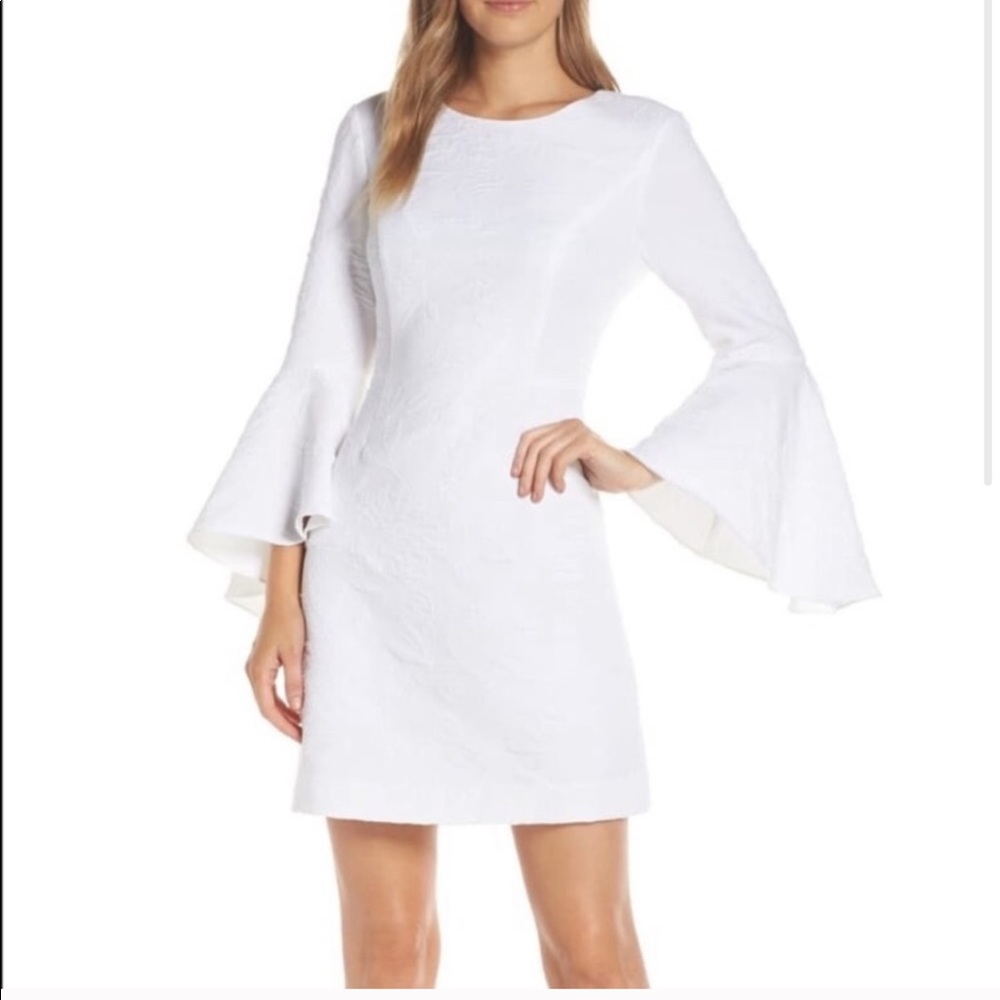 Lilly Pulitzer White Bell Sleeve Dress